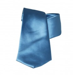        NM Satin Krawatte - Blau Unifarbige Krawatten